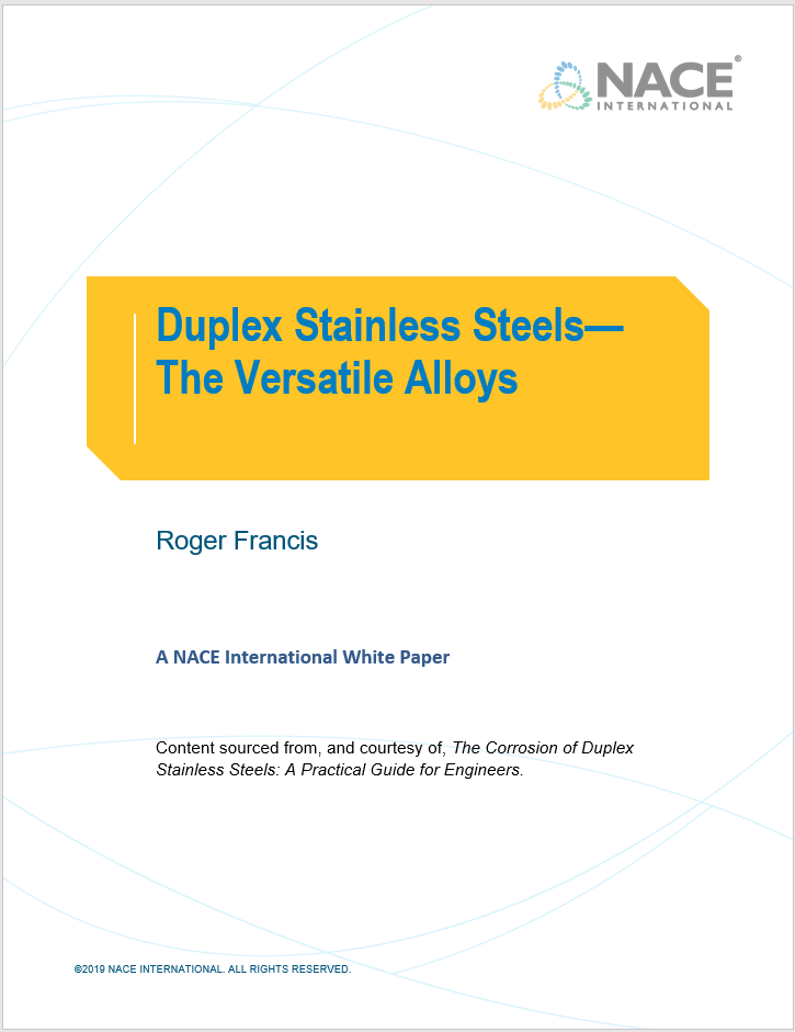 Corrosion of Duplex Stainless Steel